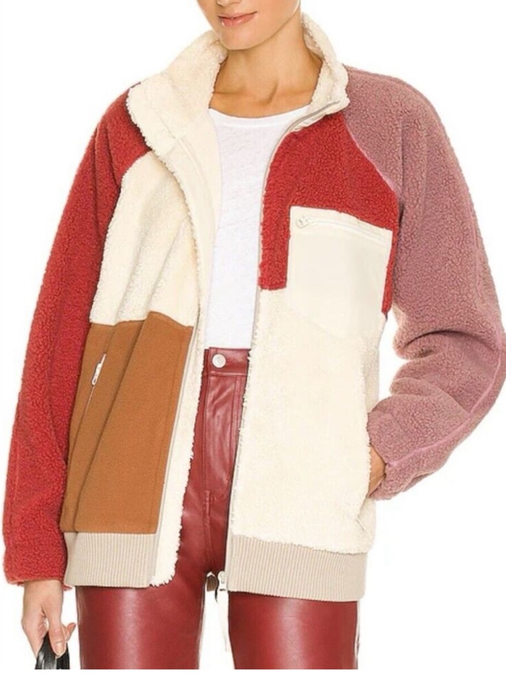 Helmut Lang • Patchwork Sherpa Fleece Jacket - Picture 10 of 14